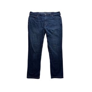 DULUTH TRADING CO Ballroom Double Flex Jeans Mens 42 Blue Denim 34 84336
